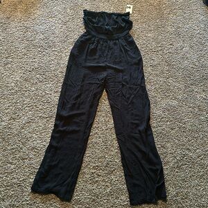 SO Black Sleeveless Jumpsuit Size Medium